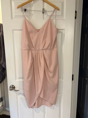 Chelsea28 Blush Pink Spaghetti-Strap Midi Dress